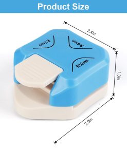 Alternative view of Paper Corner Rounder Punch. Corner Punch Corner Cutter Rounder for Cardstock. 3 in 1 (R4mm. R7mm. R10mm) Round Corners Cutter for Crafts. Card Making. Scrapbook Supplies